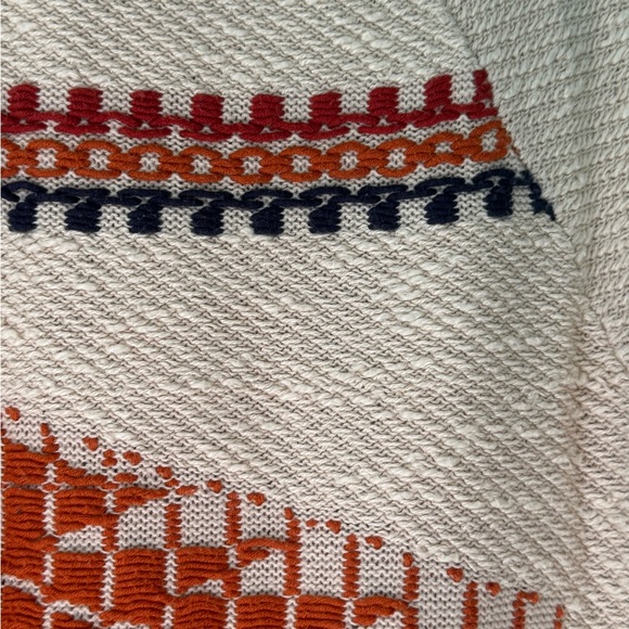 Lucky Brand Linen Cotton Embroidered Boho Deep Pocket Cardigan - Picture 9 of 11